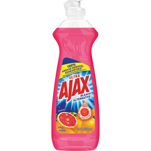 AJAX Bleach Alternative Dish Soap - Liquid - 12.6 fl oz (0.4 quart) - Grapefruit Scent - 20 / Carton - Pink