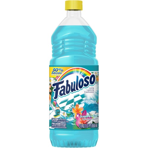 Fabuloso Ocean Paradise Cleaner - Liquid - 22 fl oz (0.7 quart) - Ocean Paradise Scent - 12 / Carton - Blue