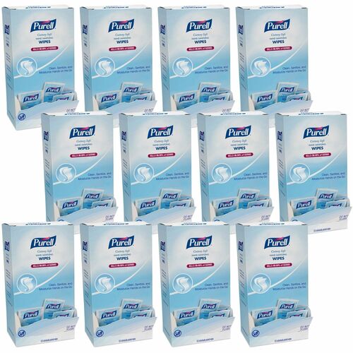 PURELL® Cottony Soft Sanitizing Wipes - 5" x 7" - White - 120 Per Box - 12 / Carton