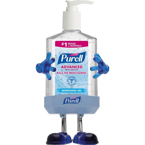 PURELL® Sanitizing Gel - 8 fl oz (236.6 mL) - Pump Bottle Dispenser - Hand - Transparent Blue - 12 / Carton
