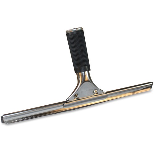 Impact Products 12" Stainless Steel Squeegee - Rubber Blade - Non-slip Grip, Streak-free, Rust Resistant - Stainless Steel