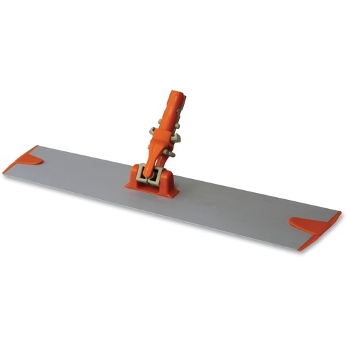 Impact Products Microfiber Mop Base - Lightweight, Swivel - Orange, Silver - Aluminum - 6 / Carton