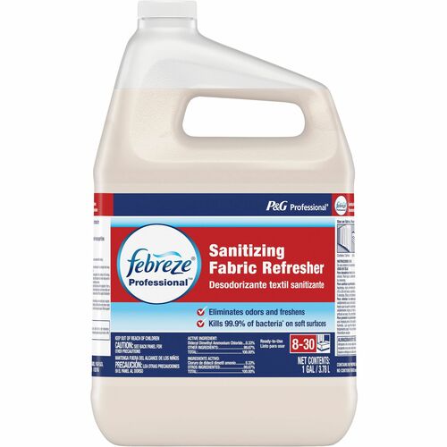 Febreze Sanitizing Fabric Refresh - Ready-To-Use Liquid - 128 fl oz (4 quart) - Fresh Scent - 1 Bottle