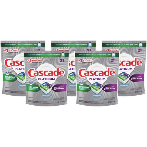 Cascade Platinum ActionPacs Detergent - 105 / Carton - Multi