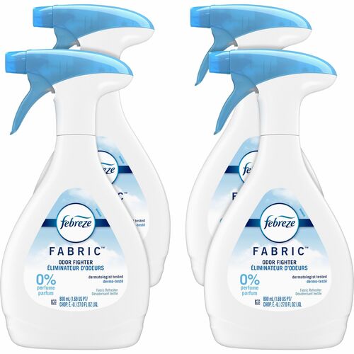 Febreze Free Fabric Refresher - For Fabric, Upholstery, Carpet, Clothing, Bedding - Spray - 27 fl oz (0.8 quart) - 4 / Carton - Scent-free, Deodorize, Easy to Use - Clear
