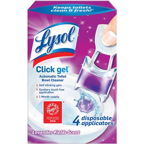 Lysol Click Lavender Toilet Cleaner - Gel - Lavender Scent - 20 / Carton - Lavender