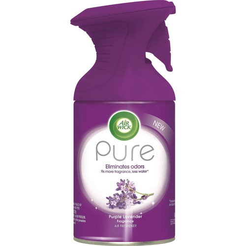 Air Wick Pure Freshener Spray - Aerosol - 5.5 fl oz (0.2 quart) - Lavender - 6 / Carton - Odor Neutralizer, Residue-free, Long Lasting