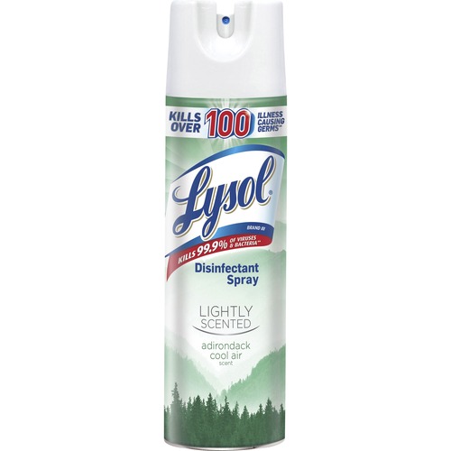 Lysol Light Disinfectant Spray - Spray - 19 fl oz (0.6 quart) - Cool Air Scent - 6 / Carton - Clear