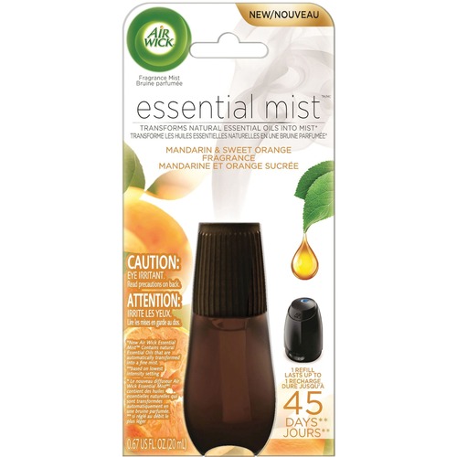 Air Wick Mist Diffuser Scented Oil Refill - Oil - 0.7 fl oz (0 quart) - Mandarin & Sweet Orange - 45 Day - 1 Each - Long Lasting
