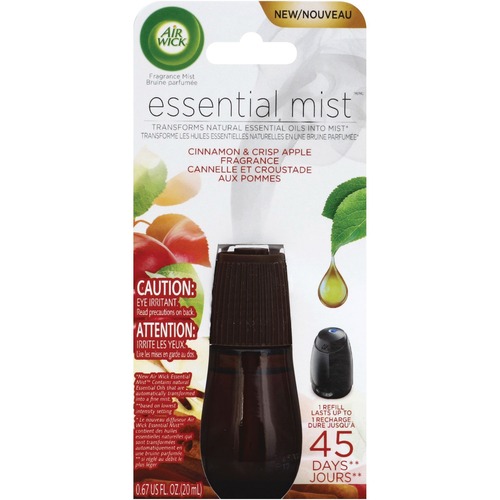 Air Wick Mist Diffuser Scented Oil Refill - Oil - 0.7 fl oz (0 quart) - Apple Cinnamon - 45 Day - 1 Each - Long Lasting