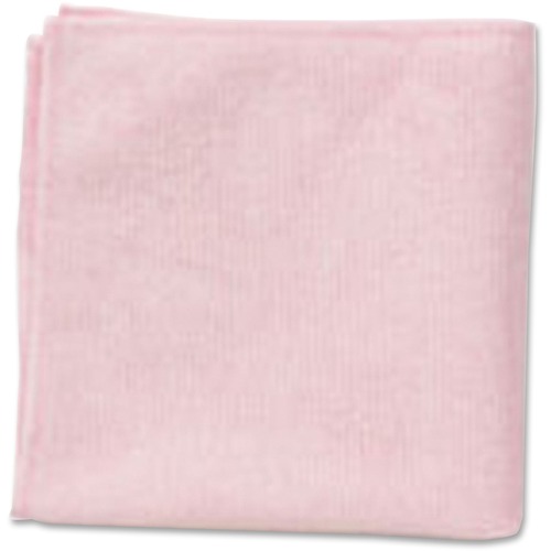 Rubbermaid Commercial Microfiber Light Duty Cloths - Cloth - 16" Width x 16" Length - 288 / Carton - Red