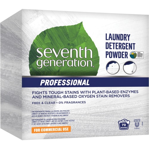 Seventh Generation Professional Laundry Detergent - Powder - 112 oz (7 lb) - Free & Clear Scent - 1 Each - Multi