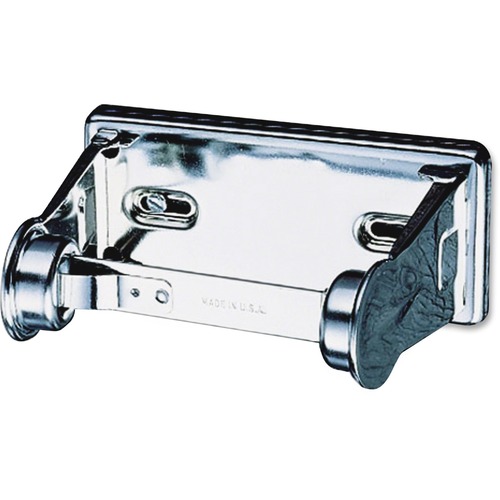 San Jamar Single-roll Toilet Tissue Dispenser - Roll Dispenser - 1 x Roll - 2.8" Height x 6" Width x 4.5" Depth - Chrome - Lockable, Anti-theft