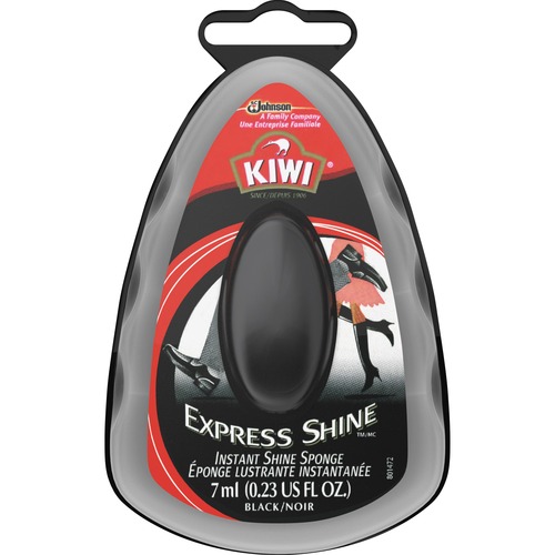 KIWI Express Shine Sponge - Sponge - 0.2 fl oz (0 quart) - 12 / Carton - Black
