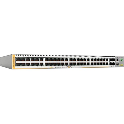 Allied Telesis x220-52GP Ethernet Switch - 48 Ports - Manageable - Gigabit Ethernet - 10/100/1000Base-T - 3 Layer Supported - Modular - 4 SFP Slots - Twisted Pair, Optical Fiber - 1U High - Rack-mountable