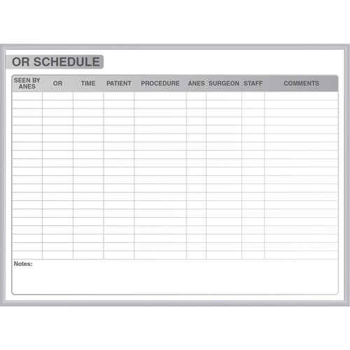 Ghent Healthcare Whiteboard - 48" (4 ft) Width x 36" (3 ft) Height - White Steel Surface - Satin Aluminum Frame - Rectangle - Horizontal - Magnetic - Stain Resistant, Ghost Resistant, Fade Resistant, Accessory Tray - 1 Each - TAA Compliant