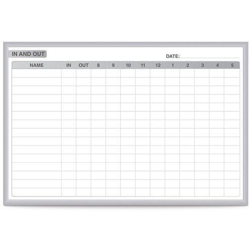 Ghent Dry Erase Board - 36" (3 ft) Width x 24" (2 ft) Height - White Steel Surface - Satin Aluminum Frame - Rectangle - Horizontal - Magnetic - Stain Resistant, Ghost Resistant, Fade Resistant, Accessory Tray - 1 Each - TAA Compliant
