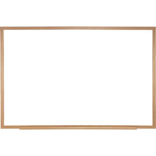 Ghent M1 Dry Erase Board - 48" (4 ft) Width x 36" (3 ft) Height - White Porcelain Surface - Natural Oak Wood Frame - Rectangle - Horizontal - Magnetic - Durable, Scratch Resistant, Dent Resistant, Stain Resistant, Long Lasting, Ghost Resistant, Accessory 