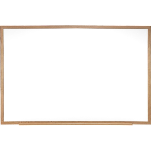 Ghent M1 Dry Erase Board - 60" (5 ft) Width x 48" (4 ft) Height - White Porcelain Surface - Natural Oak Wood Frame - Rectangle - Horizontal - Magnetic - Durable, Scratch Resistant, Dent Resistant, Stain Resistant, Long Lasting, Ghost Resistant, Accessory 