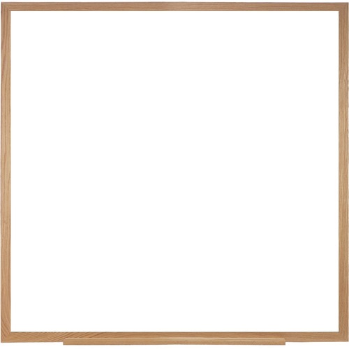 Ghent M2 Dry Erase Board - 48" (4 ft) Width x 48" (4 ft) Height - White Surface - Natural Oak Wood Frame - Square - Horizontal/Vertical - Non-magnetic, Accessory Tray, Eco-friendly, Durable - 1 Each - TAA Compliant
