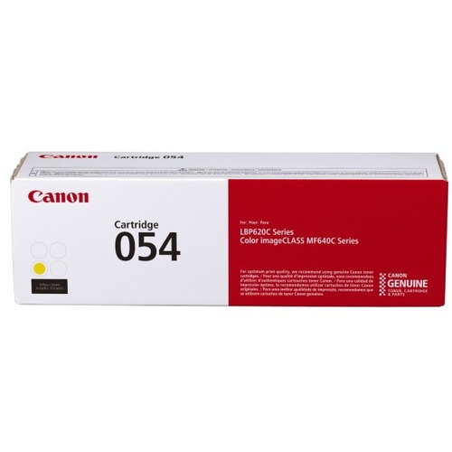 Canon 054 Original Laser Toner Cartridge - Yellow - 1 Pack - 1200 Pages - Laser Toner Cartridges - CNM3021C001