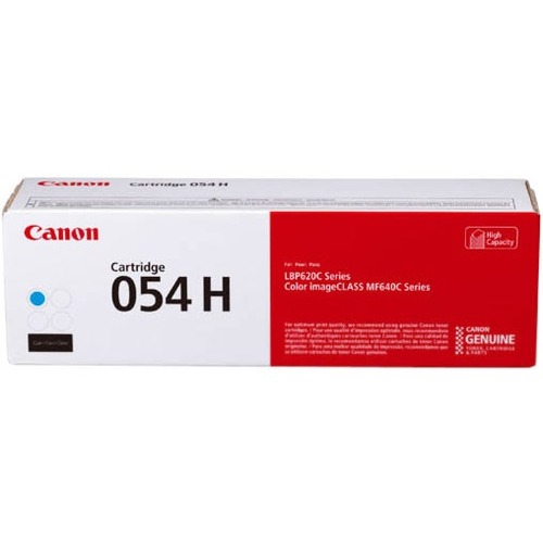 Canon 054H Original Toner Cartridge - Cyan - Laser - High Yield - 2300 Pages - 1 Pack