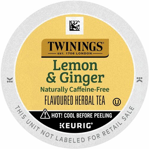 Twinings of London Lemon & Ginger Herbal Tea K-Cup - 24 Cup - 24 / Box