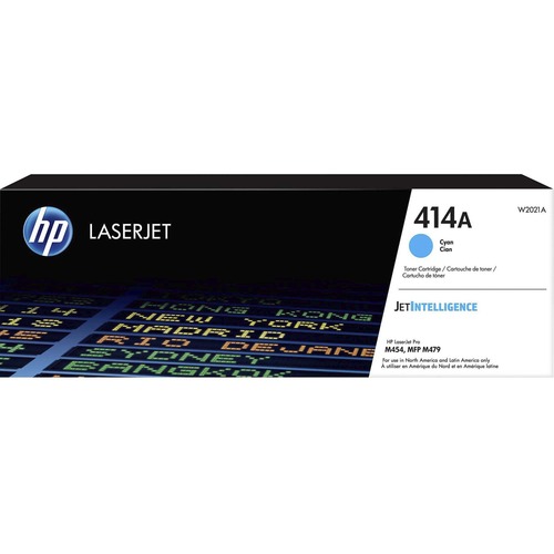 HP 414A (W2021A) Toner Cartridge - Cyan - Laser - 2100 Pages - 1 Each