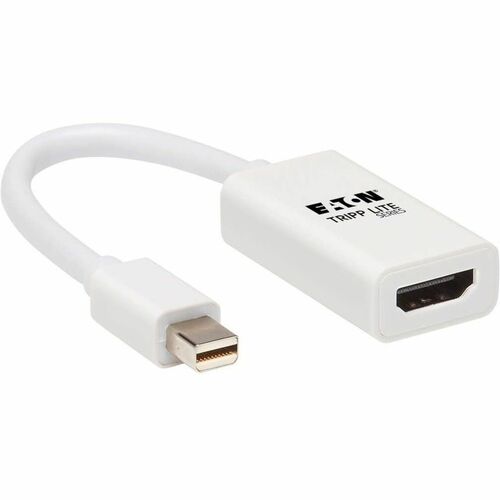 Tripp Lite Mini DisplayPort to HDMI Active Adapter 4K M/F White mDP to HDMI - 3.94" HDMI/Mini DisplayPort A/V Cable for Audio/Video Device, Monitor, PC, MacBook, Chromebook, Tablet, MAC, Projector, HDTV, Notebook, Gaming Computer, ... - First End: 1 x Min