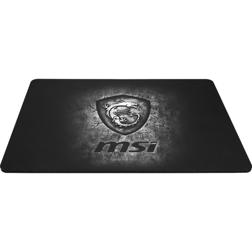 MSI AGILITY GD20 Gaming Mousepad - Micro-Textured - 0.20" x 8.66" x 12.60" Dimension - Black - Natural Rubber - Anti-slip, Friction Resistant, Shock Absorbing