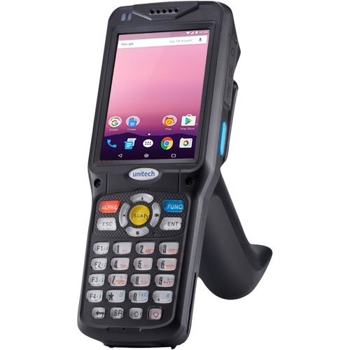 Unitech HT510A Rugged Handheld Terminal - 2 GB RAM - 16 GB Flash - 3.5" VGA Touchscreen - Rear Camera - 32 Keys - Android 7.0 Nougat - Wireless LAN - Bluetooth