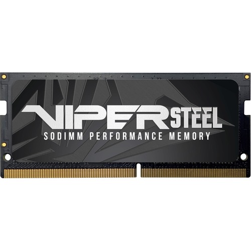 Patriot Memory Viper Steel 16GB DDR4 SDRAM Memory Module - For Notebook, Mini PC, Motherboard - 16 GB (1 x 16GB) - DDR3-2666/PC3-21300 DDR4 SDRAM - 2666 MHz - CL18 - 1.20 V - Non-ECC - 260-pin - SoDIMM - Lifetime Warranty