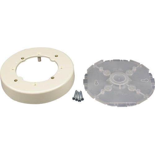 Wiremold 2338A Mounting Box - Ivory - Ivory - Polyvinyl Chloride (PVC)