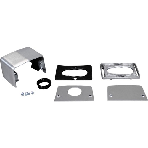 Wiremold 525 Series Four-Piece Communication Service Fitting - 4 Piece - Silver - Aluminum