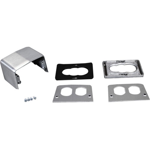 Wiremold 525 Series Four-Piece Power Service Fitting - Die-cast Aluminum, Aluminum - Silver