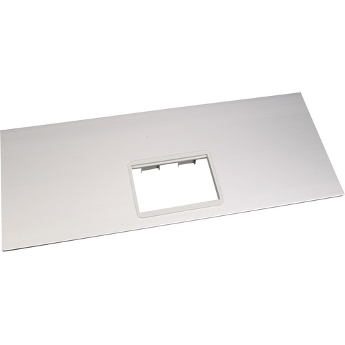 Wiremold AL5200 Large Multi-Channel Raceway Device Cover Plate With 6A Mini Adapter - Raceway Cover - Aluminum
