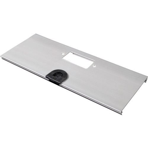 Wiremold AL5200 Large Multi-Channel Raceway GFCI and Mouse Hole Device Cover Plate - Cable Cover Plate - Aluminum