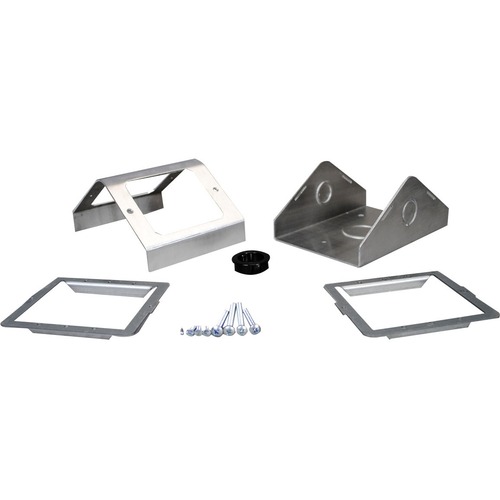 Wiremold Multiplex Floor Box Service Fitting - 4.8" Width x 3" Height x 6.8" Length - 1 Pack - Silver - Aluminum