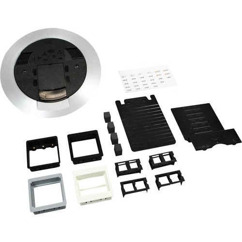 Wiremold Ratchet-Pro 881 Series Multiple Service Floor Box Cover Kit - Black