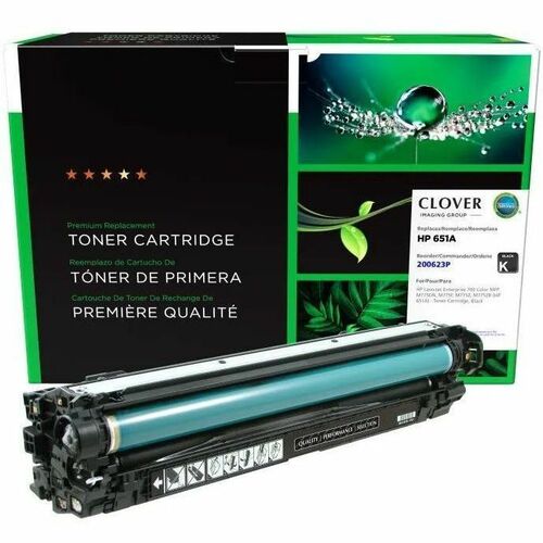CIG 200623P Remanufactured Standard Yield Laser Toner Cartridge - Single Pack 651, 651A (651A (CE340A)) - Black - 1 Each - 13500 Pages