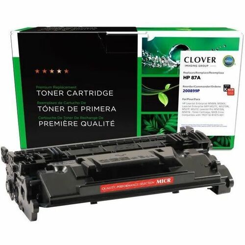 CIG 200899P Remanufactured Standard Yield Laser Toner Cartridge - Single Pack 87, 87A (CF287A(M)) - Black - 1 Each - 9000 Pages
