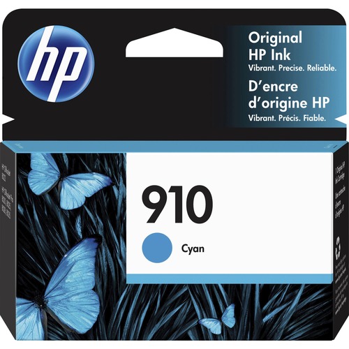 HP 910 (3YL58AN) Original Standard Yield Inkjet Ink Cartridge - Cyan - 1 Each - 315 Pages