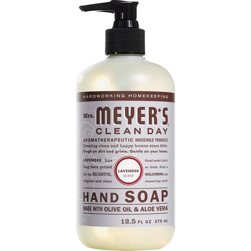 Mrs. Meyer's Hand Soap - Lavender Scent - 12.5 fl oz (369.7 mL) - Dirt Remover, Grime Remover - Hand - Multicolor - Non-drying, Paraben-free, Phthalate-free, Cruelty-free - 1 Each