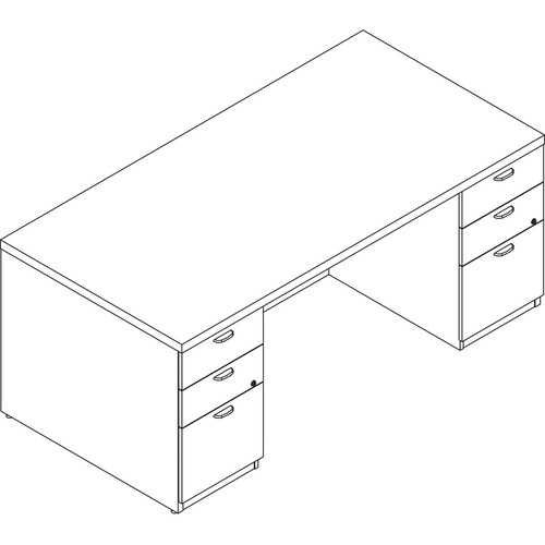 Picture of Lacasse Concept 70 Double Pedestal Desk