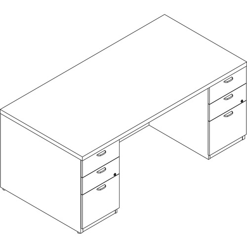 Picture of Lacasse Concept 70 Double Pedestal Desk