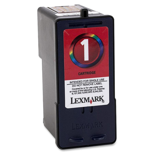 Lexmark No. 1 Ink Cartridge - Inkjet - 125 Pages - Multicolor - 1 Each