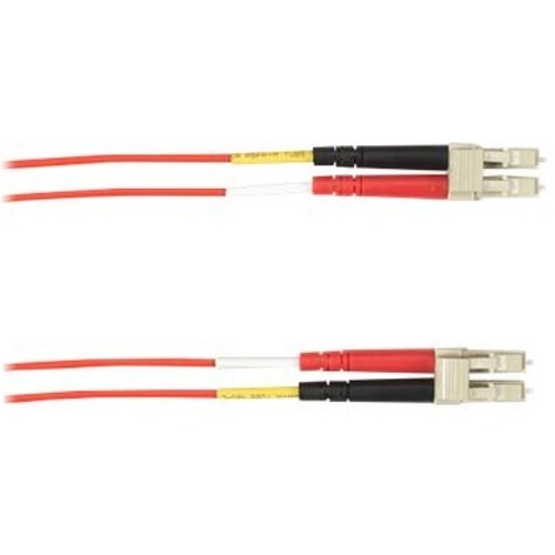 Black Box Colored Fiber OM1 62.5/125 Multimode Fiber Optic Patch Cable - LSZH - 32.81 ft Fiber Optic Network Cable for Network Device - First End: 2 x LC Network - Male - Second End: 2 x LC Network - Male - 10 Gbit/s - Patch Cable - LSZH, Riser - 62.5/125