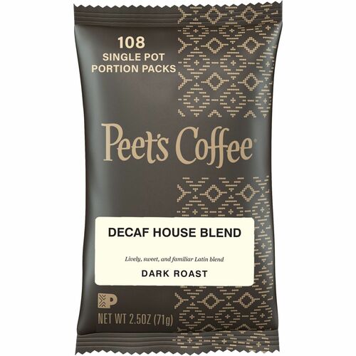 Peet's Coffee™ Decaf House Blend Coffee - 2.5 oz - 18 / Box