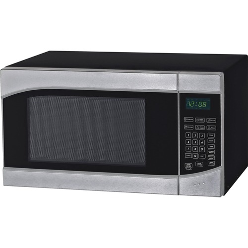 Avanti MT9K3S 0.9 Cubic Foot Microwave Oven - Single - 0.9 ft³ Capacity - Microwave - 10 Power Levels - 900 W Microwave Power - 120 V AC - Stainless Steel, Black