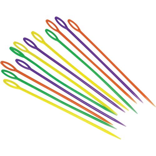 Roylco Weaving Needles - Recommended For 5 Year x 6" (152.40 mm)Length - 12 / Pack - Assorted - Plastic